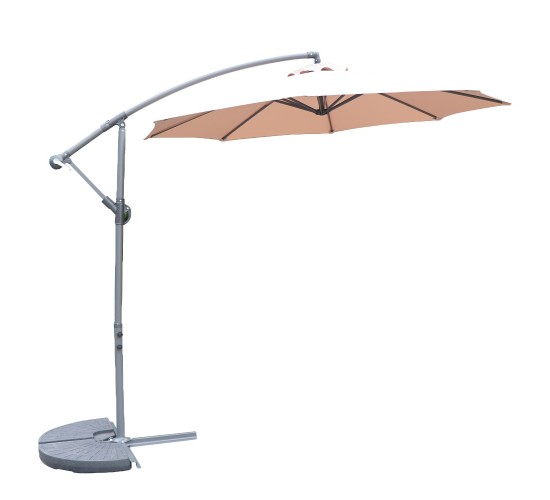 Ομπρέλα Κήπου ArteLibre NORVIALE Μόκα/Ανθρακί Αλουμίνιο/Polyester Φ2.65m