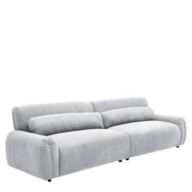 Καναπές Τετραθέσιος ArteLibre VORTICA Γκρι Ύφασμα 280x85x78cm