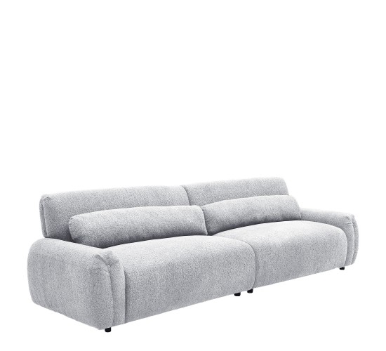 Καναπές Τετραθέσιος ArteLibre VORTICA Γκρι Ύφασμα 280x85x78cm