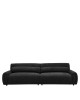 Καναπές Τετραθέσιος ArteLibre VORTICA Μαύρο Ύφασμα 280x85x78cm
