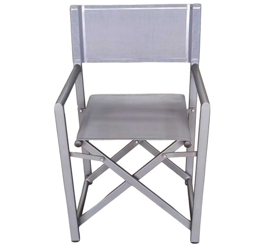 Καρέκλα Σκηνοθέτη ArteLibre TERALLIS Γκρι Σκούρο Ύφασμα/Αλουμίνιο 56x48x86cm