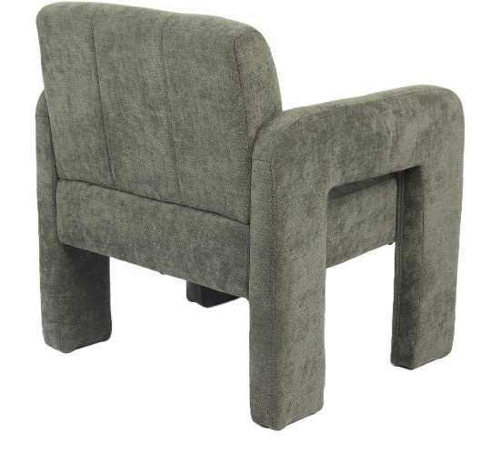 Πολυθρόνα ArteLibre VELORA Πράσινο Ύφασμα/Ξύλο 75x68x69cm