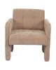 Πολυθρόνα ArteLibre VELORA Μπεζ Ύφασμα/Ξύλο 75x68x69cm
