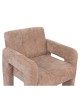 Πολυθρόνα ArteLibre VELORA Μπεζ Ύφασμα/Ξύλο 75x68x69cm