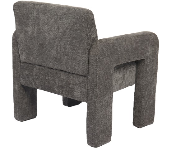 Πολυθρόνα ArteLibre VELORA Γκρι Ανοιχτό Ύφασμα/Ξύλο 75x68x69cm