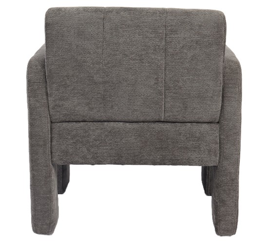 Πολυθρόνα ArteLibre VELORA Γκρι Ανοιχτό Ύφασμα/Ξύλο 75x68x69cm