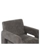 Πολυθρόνα ArteLibre VELORA Γκρι Ανοιχτό Ύφασμα/Ξύλο 75x68x69cm