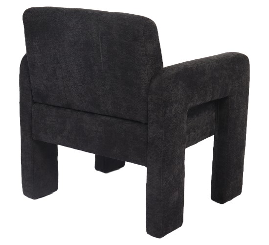 Πολυθρόνα ArteLibre VELORA Γκρι Σκούρο Ύφασμα/Ξύλο 75x68x69cm