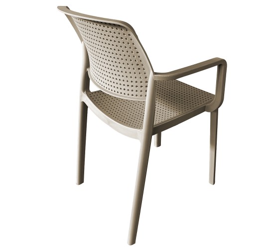 Πολυθρόνα Κήπου ArteLibre CALORA Cappuccino PP 55x54.5x83cm
