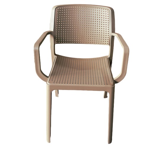 Πολυθρόνα Κήπου ArteLibre CALORA Cappuccino PP 55x54.5x83cm