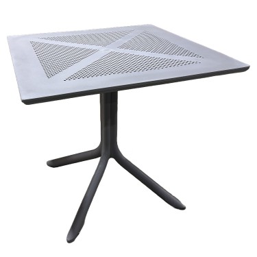 Τραπέζι Κήπου ArteLibre SIREA Γκρι PP 80x80x75cm