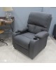 Πολυθρόνα Ανακλινόμενη ArteLibre CHEER Γκρι Ύφασμα 72x89x106cm Πολυθρόνα Ανακλινόμενη ArteLibre CHEER Γκρι Ύφασμα 72x89x106cm