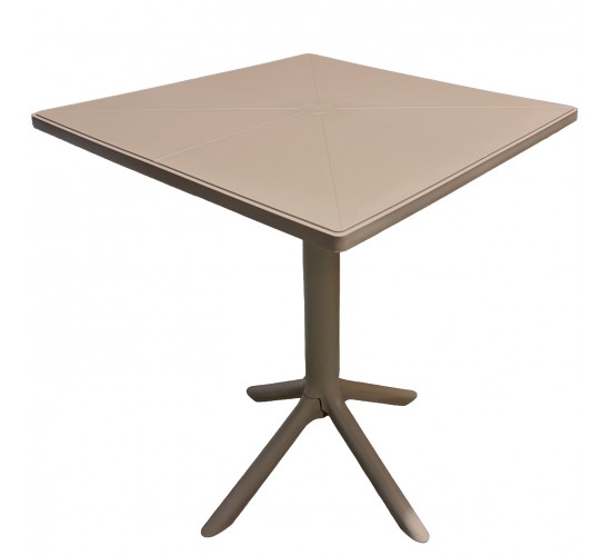 Τραπέζι Κήπου ArteLibre NAIDA Cappuccino PP 60x60x75cm