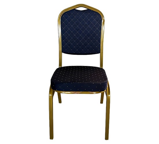 Καρέκλα Catering ArteLibre AUREVIA Μπλε/Χρυσό Ύφασμα/Μέταλλο 57x40x93cm