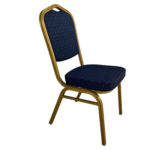 Καρέκλα Catering ArteLibre AUREVIA Μπλε/Χρυσό Ύφασμα/Μέταλλο 57x40x93cm