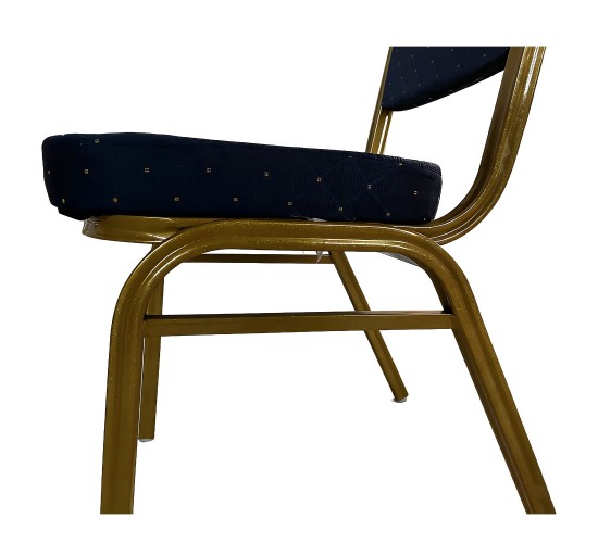Καρέκλα Catering ArteLibre AUREVIA Μπλε/Χρυσό Ύφασμα/Μέταλλο 57x40x93cm