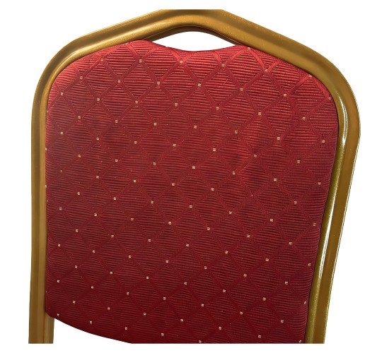 Καρέκλα Catering ArteLibre AUREVIA Κόκκινο/Χρυσό Ύφασμα/Μέταλλο 57x40x93cm