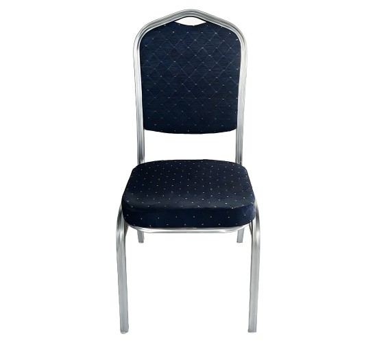 Καρέκλα Catering ArteLibre AUREVIA Μπλε/Ασημί Ύφασμα/Μέταλλο 57x40x93cm