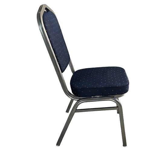 Καρέκλα Catering ArteLibre AUREVIA Μπλε/Ασημί Ύφασμα/Μέταλλο 57x40x93cm