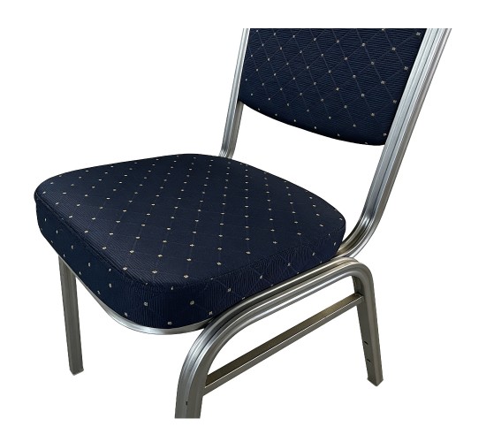 Καρέκλα Catering ArteLibre AUREVIA Μπλε/Ασημί Ύφασμα/Μέταλλο 57x40x93cm