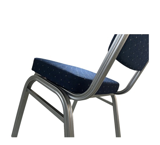 Καρέκλα Catering ArteLibre AUREVIA Μπλε/Ασημί Ύφασμα/Μέταλλο 57x40x93cm