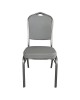 Καρέκλα Catering ArteLibre AUREVIA Γκρι/Ασημί Ύφασμα/Μέταλλο 57x40x93cm