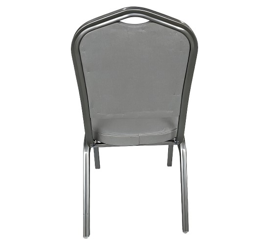 Καρέκλα Catering ArteLibre AUREVIA Γκρι/Ασημί Ύφασμα/Μέταλλο 57x40x93cm