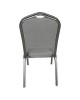 Καρέκλα Catering ArteLibre AUREVIA Γκρι/Ασημί Ύφασμα/Μέταλλο 57x40x93cm