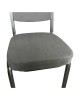 Καρέκλα Catering ArteLibre AUREVIA Γκρι/Ασημί Ύφασμα/Μέταλλο 57x40x93cm
