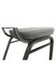Καρέκλα Catering ArteLibre AUREVIA Γκρι/Ασημί Ύφασμα/Μέταλλο 57x40x93cm