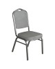 Καρέκλα Catering ArteLibre AUREVIA Γκρι/Ασημί Ύφασμα/Μέταλλο 57x40x93cm