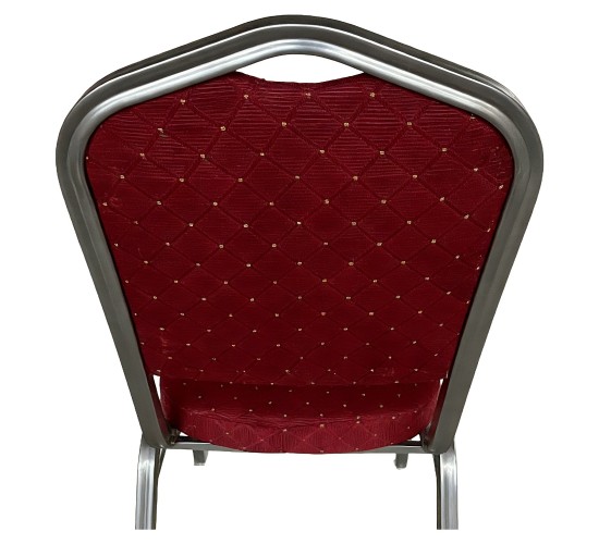 Καρέκλα Catering ArteLibre AUREVIA Κόκκινο/Ασημί Ύφασμα/Μέταλλο 57x40x93cm