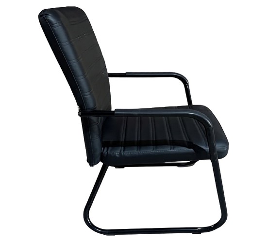 Καρέκλα Επισκέπτη ArteLibre AERIX Μαύρο PU/Μέταλλο 54x60x96cm