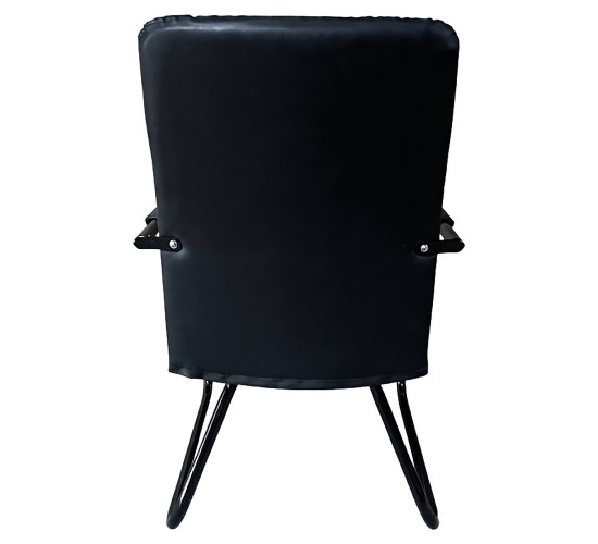 Καρέκλα Επισκέπτη ArteLibre AERIX Μαύρο PU/Μέταλλο 54x60x96cm