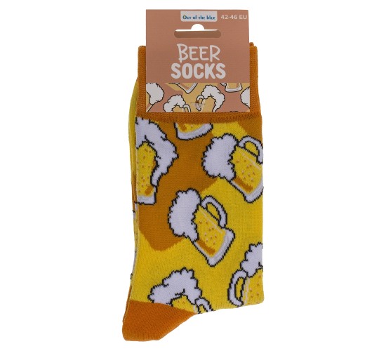 Κάλτσες Μπύρα Πορτοκαλί/Κίτρινο 70%  Βαμβάκι/25%  Polyester/5%  Ελαστάνη Μέγεθος 42-46