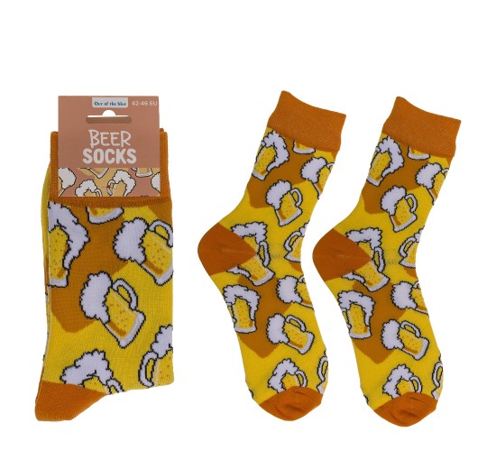 Κάλτσες Μπύρα Πορτοκαλί/Κίτρινο 70%  Βαμβάκι/25%  Polyester/5%  Ελαστάνη Μέγεθος 42-46
