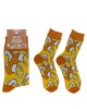 Κάλτσες Μπύρα Πορτοκαλί/Κίτρινο 70%  Βαμβάκι/25%  Polyester/5%  Ελαστάνη Μέγεθος 42-46