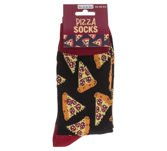 Κάλτσες Πίτσα Μαύρο/Κόκκινο/Πορτοκαλί 70%  Βαμβάκι/25%  Polyester/5%  Ελαστάνη Μέγεθος 42-46
