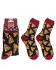 Κάλτσες Πίτσα Μαύρο/Κόκκινο/Πορτοκαλί 70%  Βαμβάκι/25%  Polyester/5%  Ελαστάνη Μέγεθος 42-46