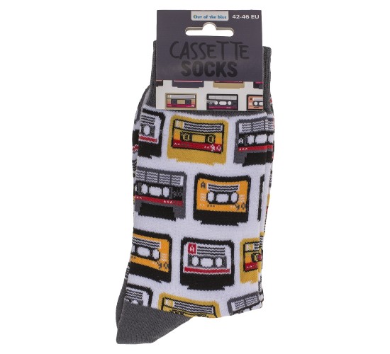 Κάλτσες Κασέτα Γκρι/Λευκό 70%  Βαμβάκι/25%  Polyester/5%  Ελαστάνη Μέγεθος 42-46