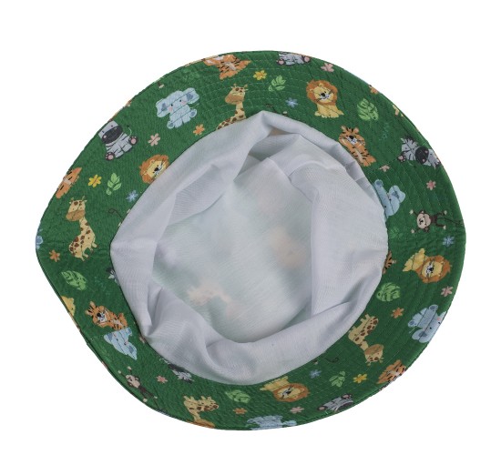 Καπέλο Παιδικό Σαφάρι Αδιάβροχο Πράσινο 100%  Polyester Μέγεθος One Size 18cm