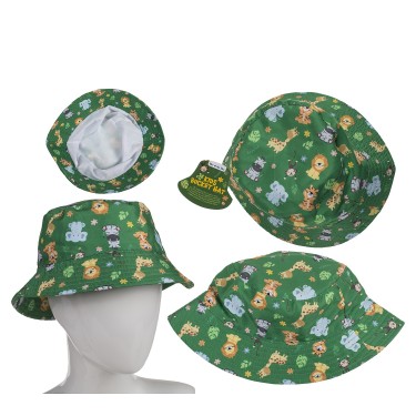 Καπέλο Παιδικό Σαφάρι Αδιάβροχο Πράσινο 100%  Polyester Μέγεθος One Size 18cm