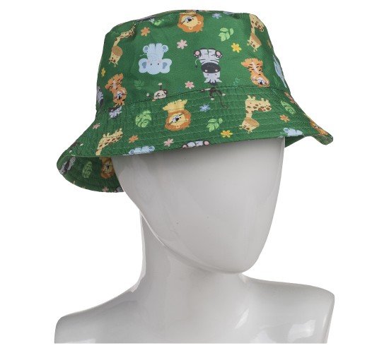 Καπέλο Παιδικό Σαφάρι Αδιάβροχο Πράσινο 100%  Polyester Μέγεθος One Size 18cm