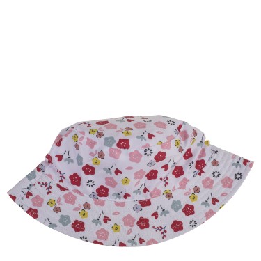 Καπέλο Παιδικό Λουλούδια Αδιάβροχο 100%  Polyester Μέγεθος One Size 18cm Σε 2 Χρώματα