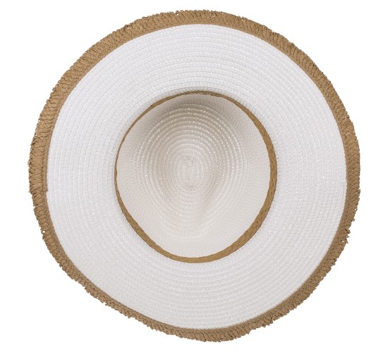 Καπέλο Ψάθινο 98%  Polyester 2%  Ψάθα Μέγεθος One Size 34x35x12cm Σε 2 Χρώματα