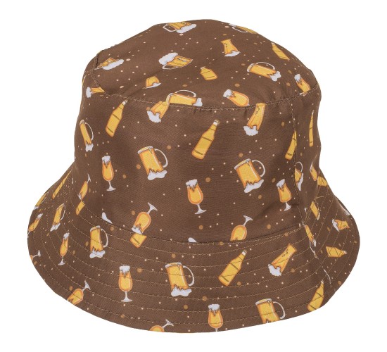 Καπέλο Μπύρα Καφέ/Πορτοκαλί 100%  Polyester Μέγεθος One Size