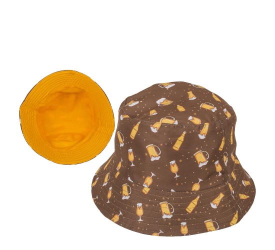 Καπέλο Μπύρα Καφέ/Πορτοκαλί 100%  Polyester Μέγεθος One Size