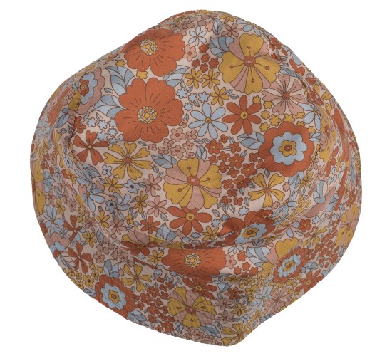 Καπέλο Λουλούδια 100%  Βαμβακερό Μέγεθος One Size Σε 4 Χρώματα