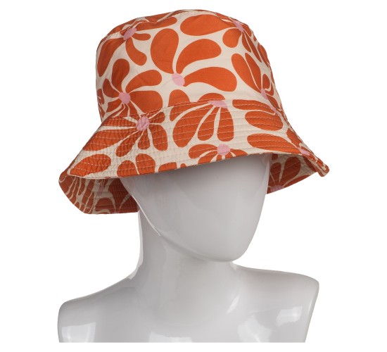 Καπέλο Λουλούδια 100%  Βαμβακερό Μέγεθος One Size Σε 4 Χρώματα