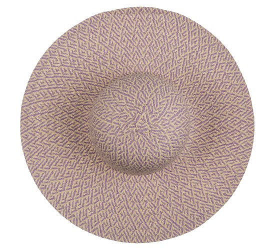 Καπέλο Ψάθινο Χρωματιστό 35%  Polyester/65%  Ψάθα Μέγεθος One Size 44x44x12cm Σε 2 Χρώματα